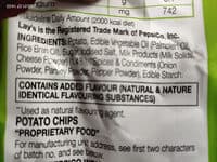 Lays Cream and Onion Patato Chips