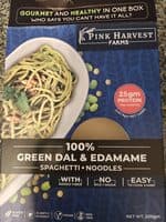 Green Dal And Edamame Spaghetti